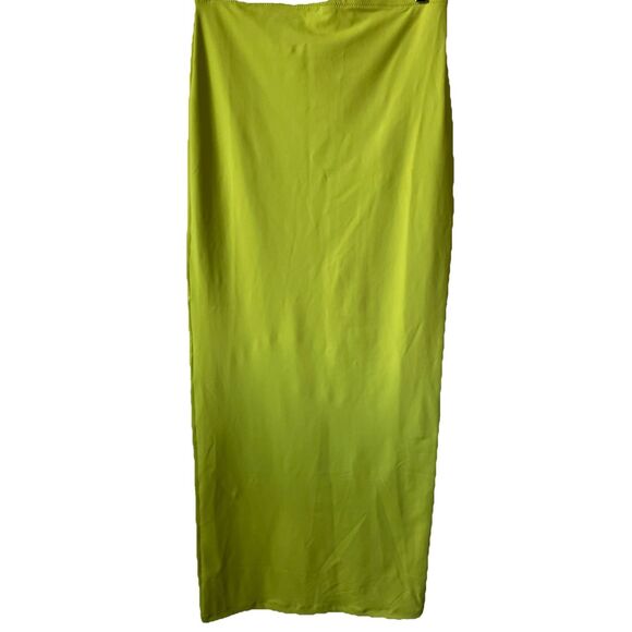 New SKIMS Recycled Swim Cut Out Long Maxi Tube Skirt in Citrus Size Large - Picture 4 of 4